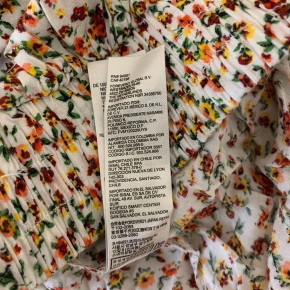 Forever 21 Womens Juniors Multicolor Floral Miniskirt Size M - Picture 8 of 8